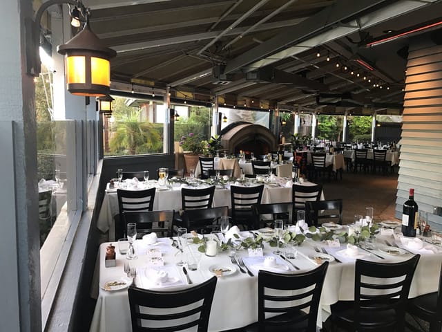 Elegant Main Dining Room at Mistral, ideal for intimate dinners and upscale events.