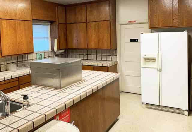 Functional kitchen at Redwood City Woman's Club, perfect for catering events and gatherings.
