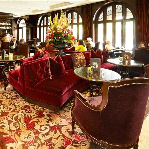 Elegant lounge at Wedgewood Hotel for intimate meetings and events.
