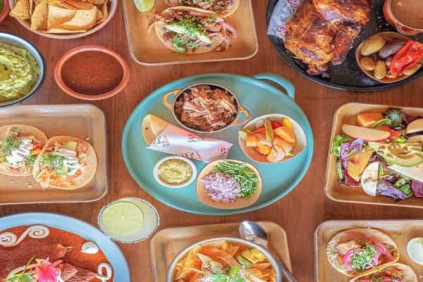 Vibrant Mexican cuisine spread at Copita Tequileria for festive events and gatherings.