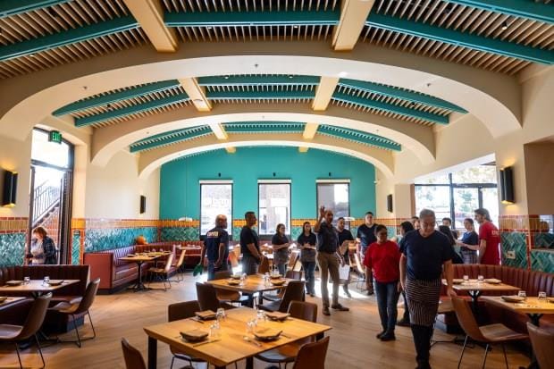 Rooftop Trellis at Copita: vibrant restaurant venue for casual meetings and events.