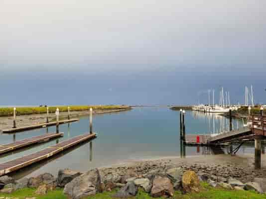 Coyote Point Yacht Club Regatta Room, waterfront venue for outdoor events and receptions.