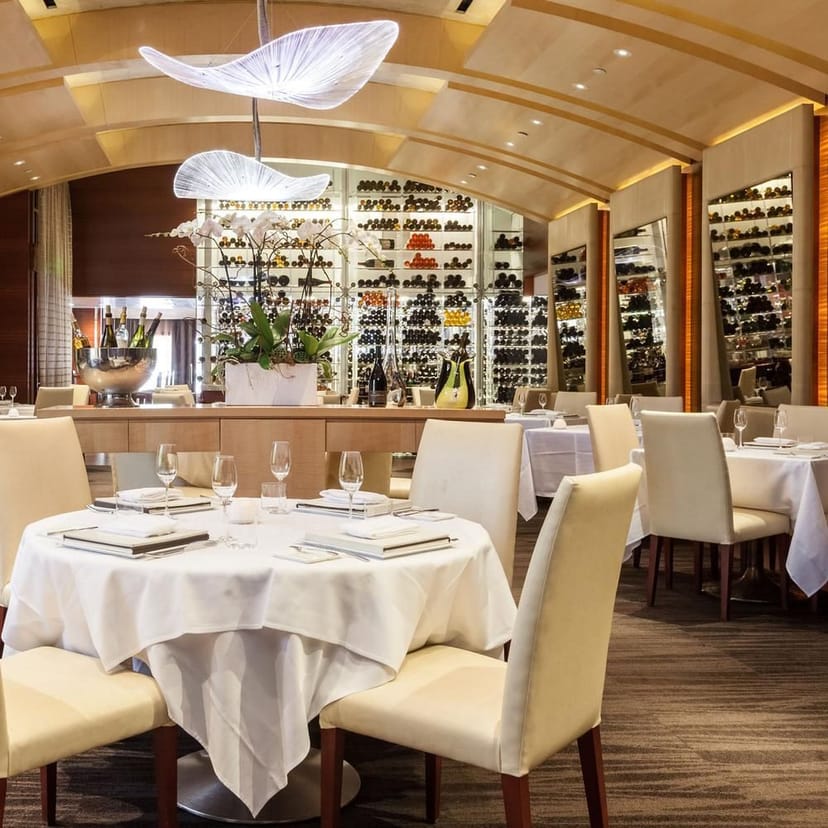 Elegant Plumed Horse dining room, ideal for upscale events and networking dinners.