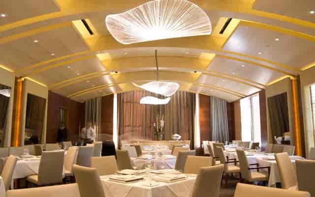 Upscale dining venue at Plumed Horse, perfect for meetings and events.