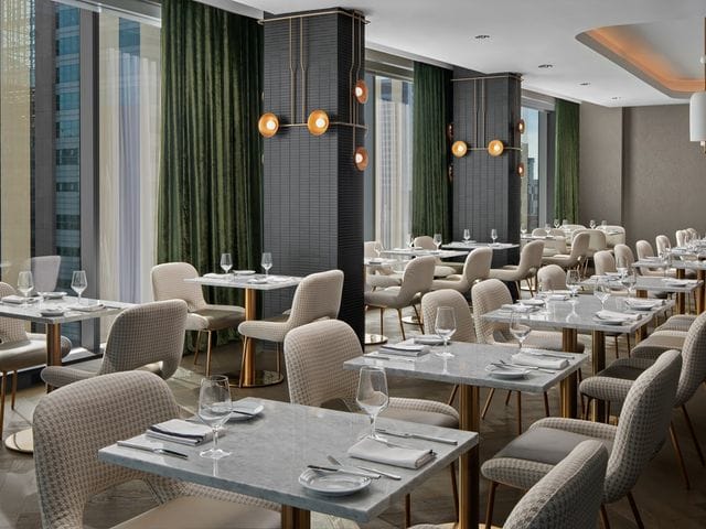 Lord Henry Wotton Ballroom at The Dorian, modern dining, ideal for events and gatherings.