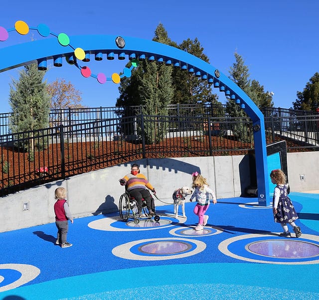 Vibrant Magical Bridge Playground showcasing inclusivity and accessibility for all children.