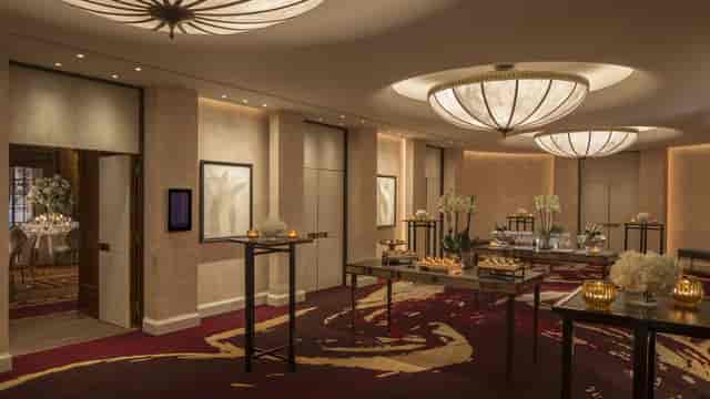 Elegant UN Ballroom at Ten Trinity Square, perfect for formal events and social gatherings.