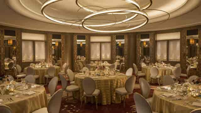 Elegant UN Ballroom at Ten Trinity Square, ideal for upscale corporate events and celebrations.