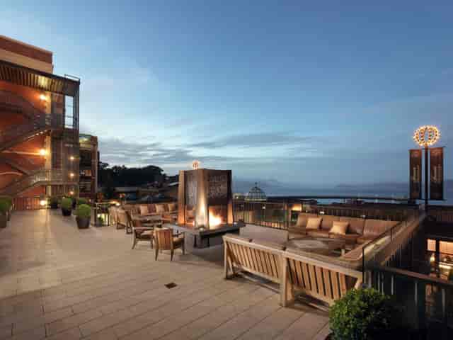 Elegant outdoor venue at Fairmont Ghirardelli Square for upscale events and receptions.