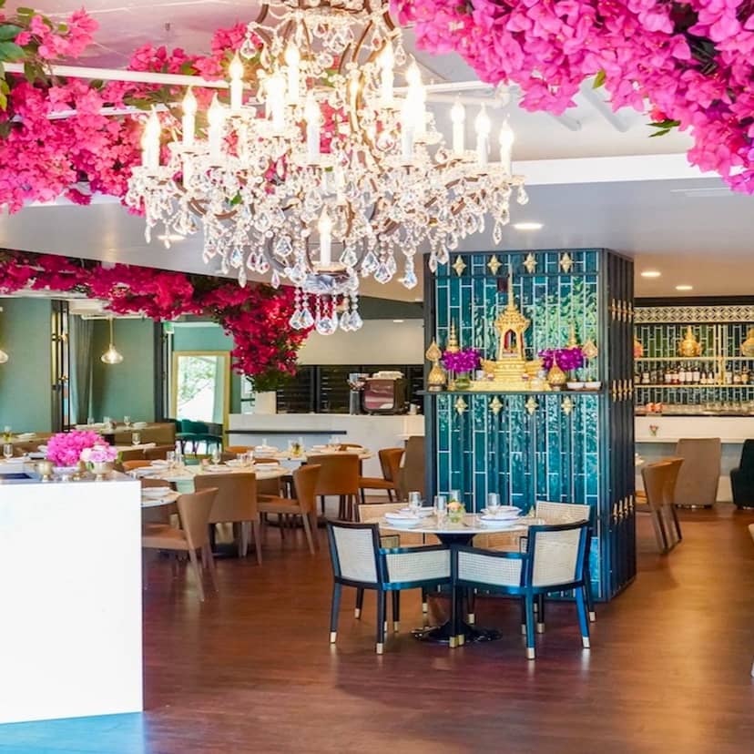 Elegant Private Silver Room in Osha Thai for intimate gatherings and upscale dining.