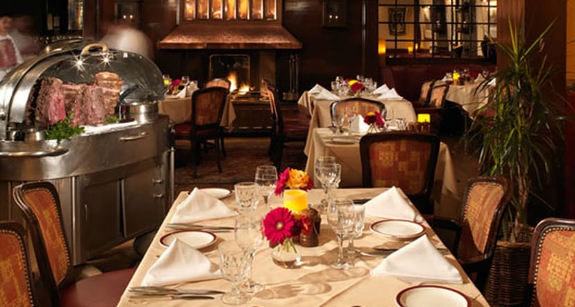 Elegant dining room setup with fine glassware, perfect for upscale events and catering.