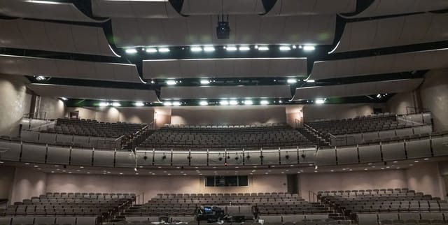 San Mateo Performing Arts Center auditorium with tiered seating for events and conferences