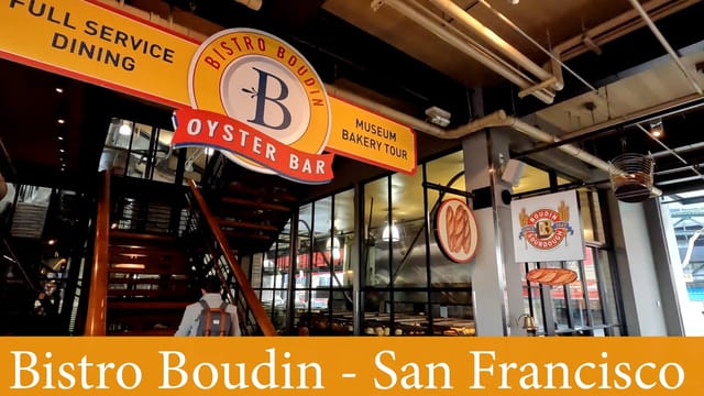"Full restaurant in Bistro Boudin, San Francisco - ideal for meetings and events."