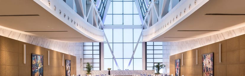 Crown Grand Ballroom at Crowne Plaza Beijing, elegant venue for upscale events.