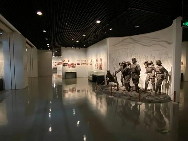 Exhibition Hall in National Museum of China with mural, ideal for corporate events and exhibits.