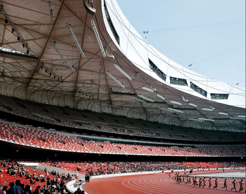 Modern stadium with ample seating, ideal for concerts and sporting events.