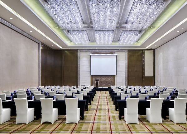Meeting Room 6 at Crowne Plaza Beijing Lido, spacious setup for conferences and workshops.