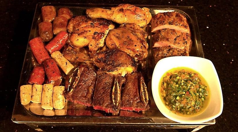 Grilled meats platter at El Asador, perfect for networking events and banquets.
