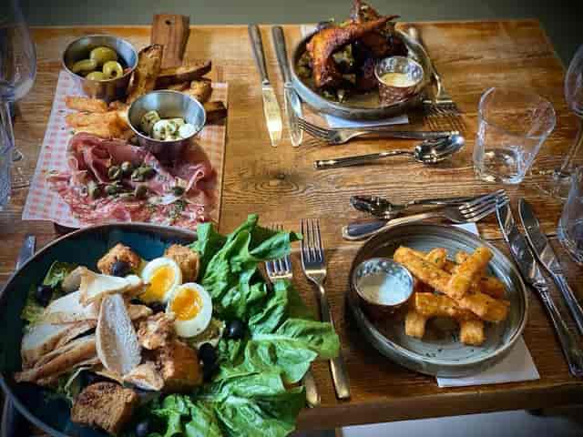 "Elegant dining setup at Bar Italia Uxbridge for corporate luncheons and networking events."