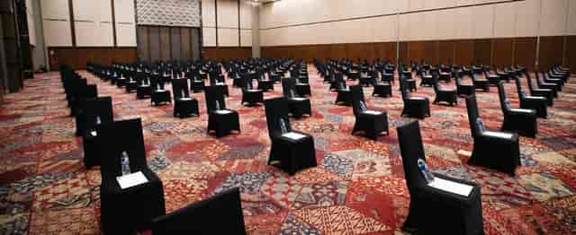 Nusantara Hall at ICE: spacious meeting space for formal presentations and workshops.