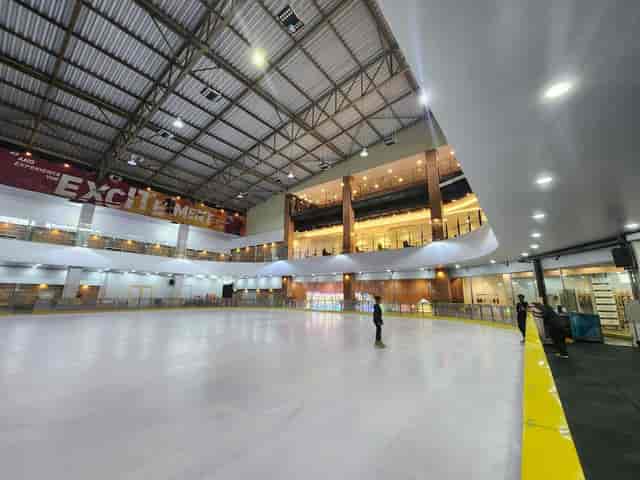 Oasis Centre Arena venue with modern architecture for events and concerts.