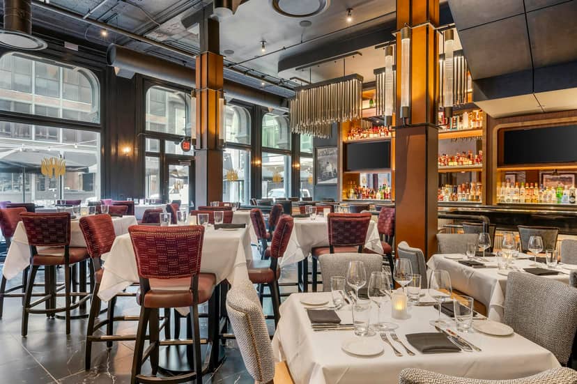 Private dining room at Del Frisco's Double Eagle Steak House for corporate events.