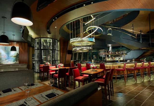 Private dining room at Del Frisco’s Double Eagle Steak House, perfect for meetings and events.