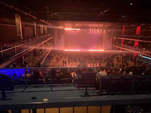 Loge Box at 713 Music Hall, vibrant concert venue with engaged crowd during event.