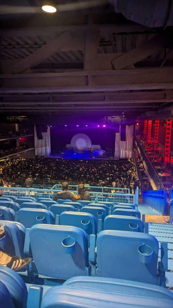 Loge Box at 713 Music Hall, vibrant lights, concert seating for memorable events.