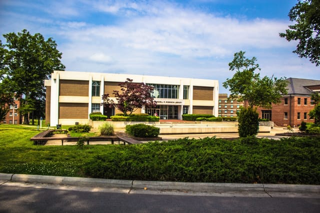 Modern conference venue at Tuttle Public Health, Saint Augustine's University, ideal for events.