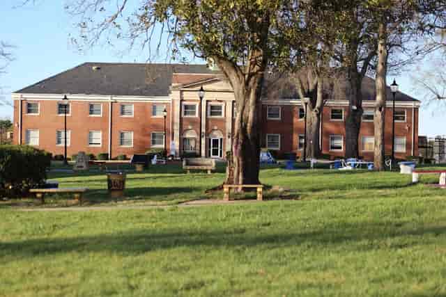 Saint Augustine's University Quadrangle - scenic venue for meetings and outdoor events.