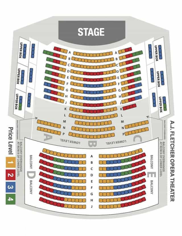 Seat Maps - The North Carolina Theatre