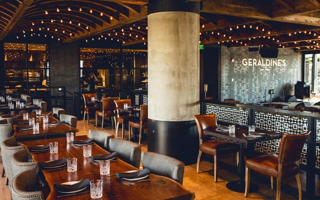 Geraldine's restaurant at Hotel Van Zandt, ideal for corporate meetings and events.