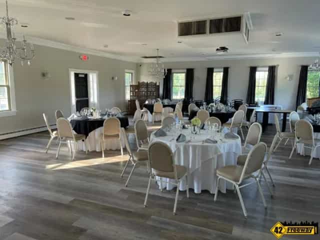 Elegant banquet facility at Westwood Golf Club, ideal for weddings and corporate events.