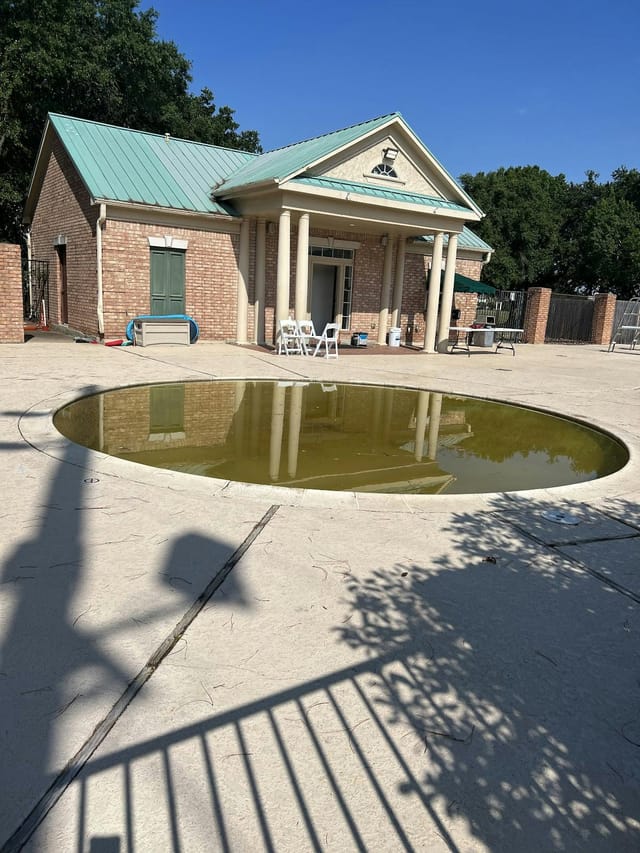 Willow Fork Country Club's pool area offers renovation potential for private events.