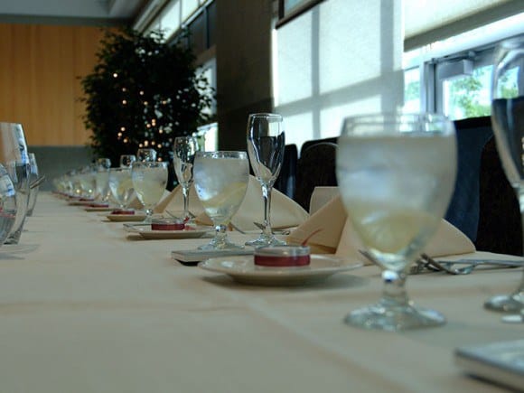 Executive Room banquet setup at The Pinnacle Center, perfect for corporate events.