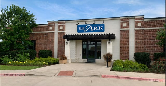 The ARK venue with brick façade, perfect for corporate events and social gatherings.