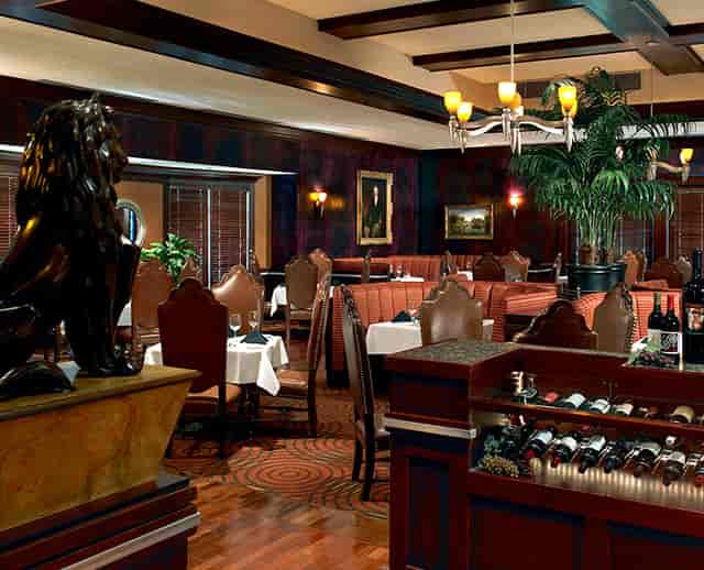 Private event space at Lawry's The Prime Rib, upscale decor for intimate gatherings.