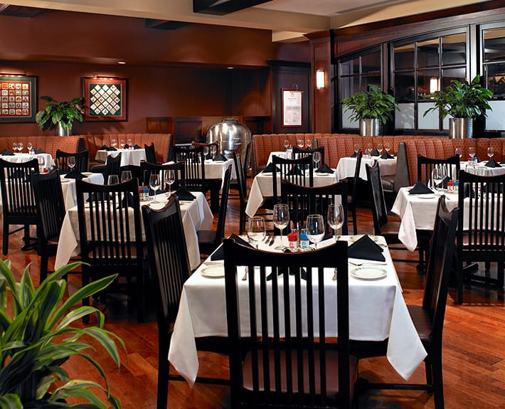 Private event space at Lawry's The Prime Rib Dallas, ideal for intimate meetings and dinners.