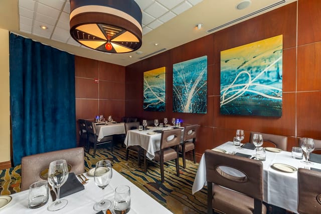 Elegant private dining room at The Oceanaire Seafood Room, perfect for corporate events.