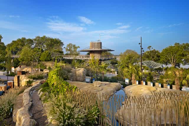 Children's Adventure Garden in Dallas Arboretum, vibrant venue for outdoor events.