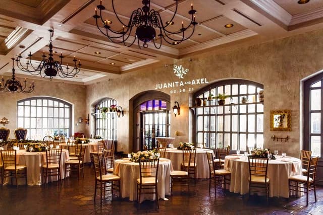 Indoor Venetian Reception Ballroom