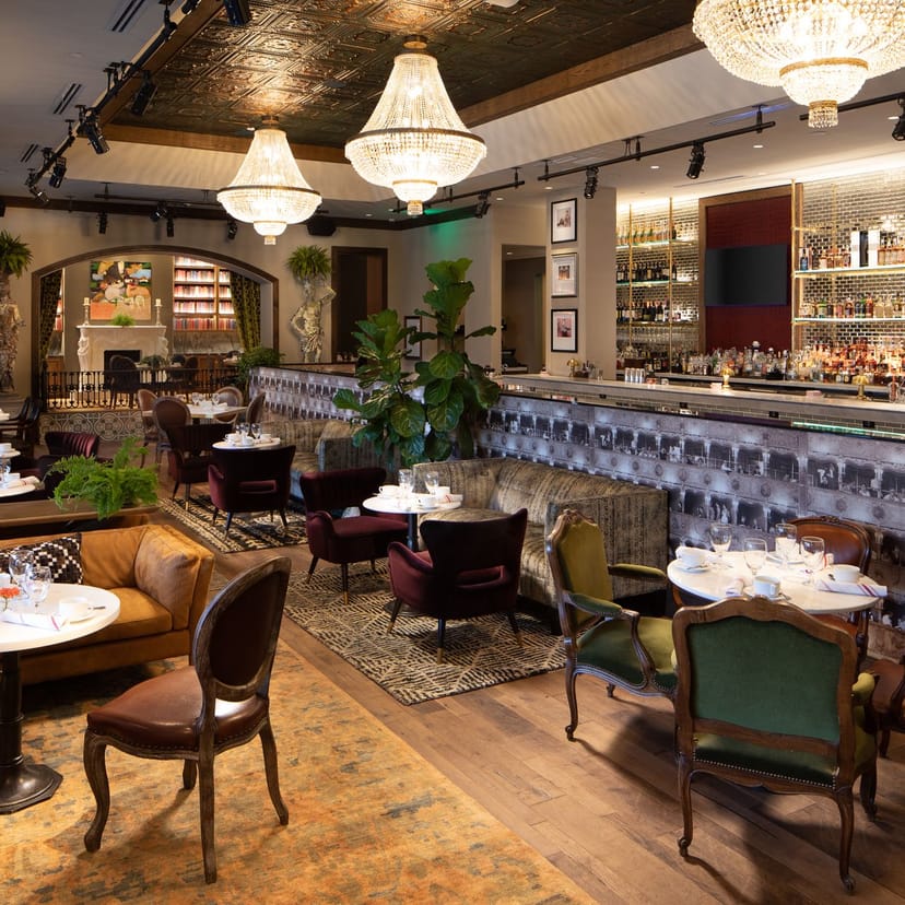 Elegant Stage Fright dining at Hotel ZaZa, ideal for meetings and upscale events.
