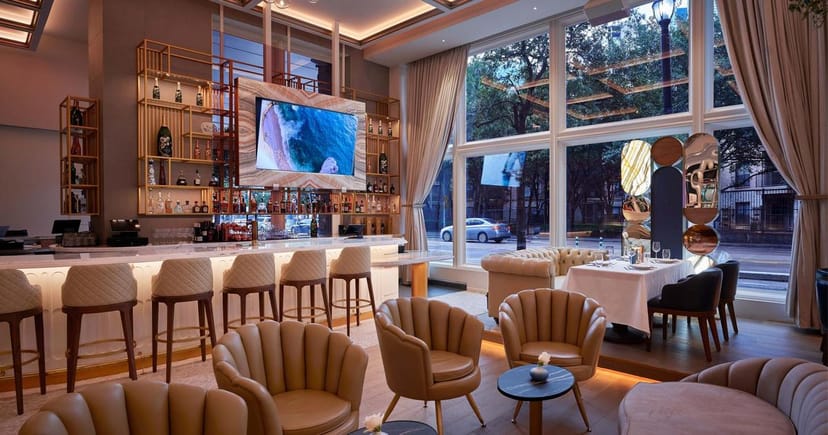 Sophisticated Great Room 2 at W Dallas, ideal for networking and meetings.