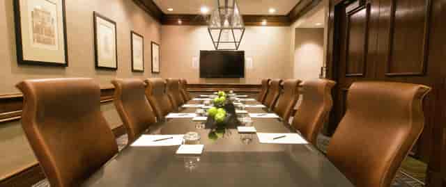 Ballroom at Hilton Dallas/Park Cities, sleek conference room for corporate events