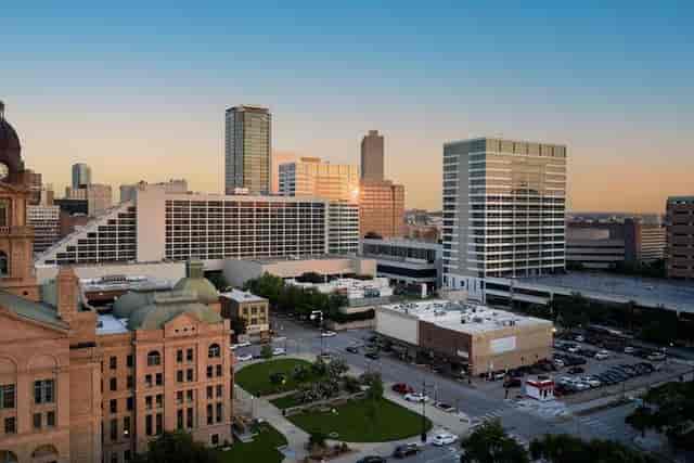 Post Oak at Worthington Hotel, vibrant skyline, ideal venue for events and gatherings.
