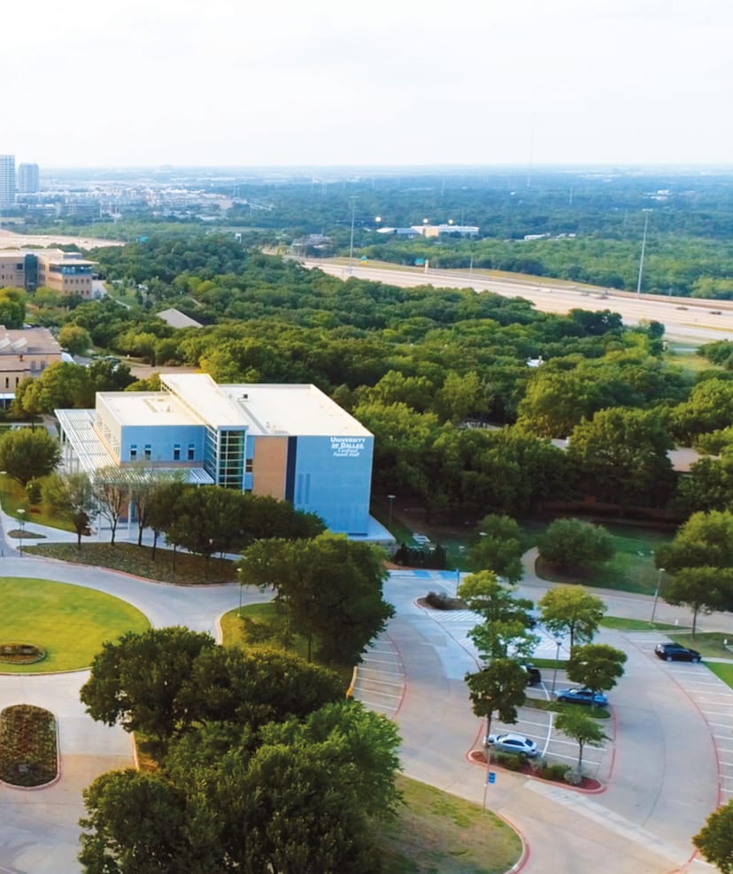 Modern event venue at University of Dallas, perfect for corporate retreats and workshops.