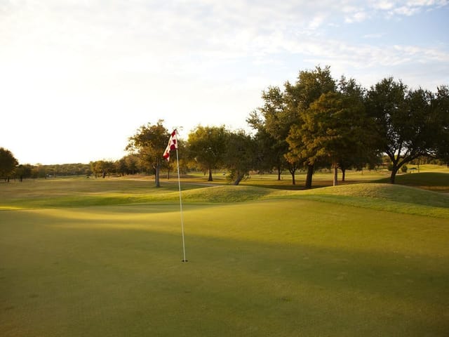 Golf course at Brookhaven Country Club with lush greens, ideal for corporate events and networking.