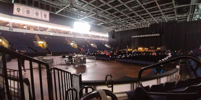 Full House seated floor at Credit Union of Texas Event Center for performances and presentations.