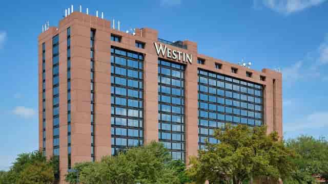 Modern hotel venue for meetings with ample natural light and greenery at Westin Dallas.